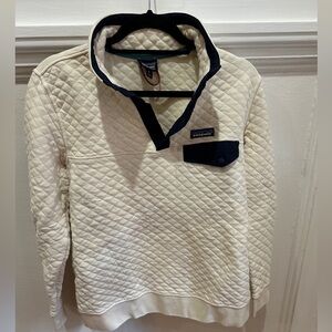 Patagonia Men's Cream Quilted Sweater